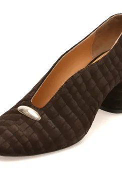 Pantofi eleganti EPICA maro, 3671872, din piele intoarsa imagine