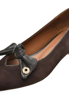 Pantofi eleganti EPICA maro, 669B800, din piele intoarsa imagine