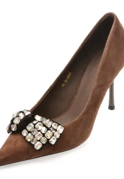 Pantofi eleganti EPICA maro, A2283, din piele intoarsa imagine