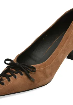 Pantofi eleganti EPICA maro, H6282, din piele intoarsa imagine