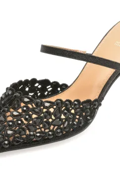 Pantofi eleganti EPICA negri, 101605, din material textil imagine