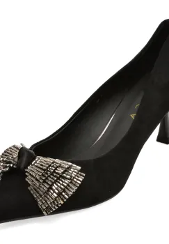 Pantofi eleganti EPICA negri, 2318, din material textil imagine