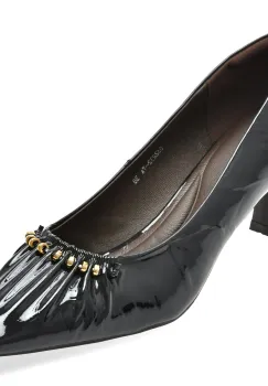 Pantofi eleganti EPICA negri, 32232, din piele naturala lacuita imagine