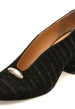 Pantofi eleganti EPICA negri, 3671872, din piele intoarsa imagine