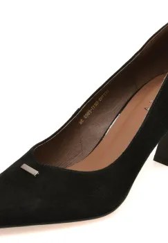Pantofi eleganti EPICA negri, 5FP769, din piele intoarsa imagine