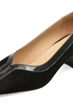 Pantofi eleganti EPICA negri, 6032021, din piele intoarsa imagine