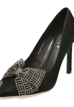 Pantofi eleganti EPICA negri, 6A122, din piele intoarsa imagine