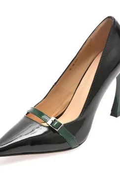 Pantofi eleganti EPICA negri, 71695, din piele naturala lacuita imagine