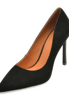 Pantofi eleganti EPICA negri, E19070, din piele intoarsa imagine
