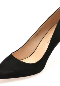 Pantofi eleganti EPICA PREMIUM negri, 2407, din piele intoarsa imagine