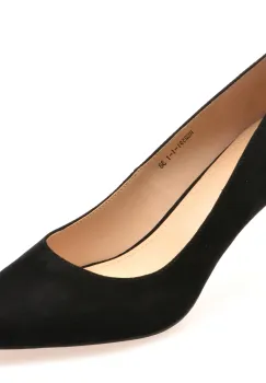 Pantofi eleganti EPICA PREMIUM negri, 2591, din piele intoarsa imagine