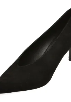 Pantofi eleganti EPICA PREMIUM negri, 2638, din piele intoarsa imagine