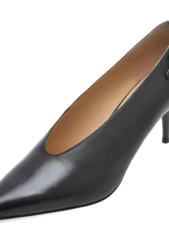 Pantofi eleganti EPICA PREMIUM negri, 618D, din piele naturala imagine