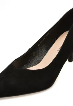 Pantofi eleganti EPICA PREMIUM negri, E36773A, din piele intoarsa imagine