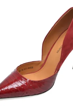 Pantofi eleganti EPICA PREMIUM rosii, 2466, din piele naturala imagine