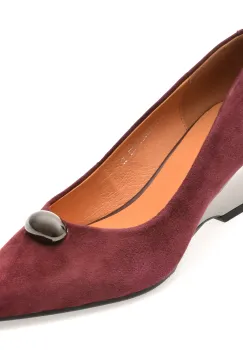 Pantofi eleganti EPICA visinii, H1911, din piele intoarsa imagine