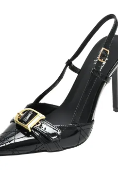 Pantofi eleganti FLAVIA PASSINI negri, A322, din piele naturala lacuita imagine