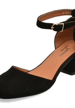 Pantofi eleganti FLAVIA PASSINI negri, A324, din piele intoarsa imagine