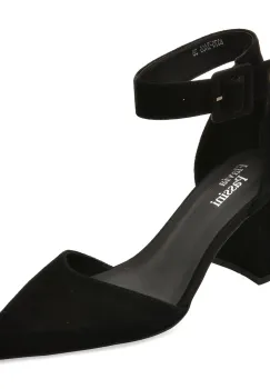 Pantofi eleganti FLAVIA PASSINI negri, A370, din piele intoarsa imagine