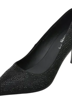 Pantofi eleganti FLAVIA PASSINI negri, A65, din material textil imagine