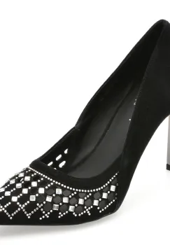 Pantofi eleganti FLAVIA PASSINI negri, H2407, din piele intoarsa imagine