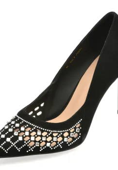 Pantofi eleganti FLAVIA PASSINI negri, M205, din piele intoarsa imagine
