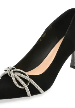 Pantofi eleganti FLAVIA PASSINI negri, Q1757, din piele intoarsa imagine