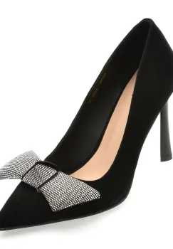 Pantofi eleganti FLAVIA PASSINI negri, Q2492, din piele intoarsa imagine