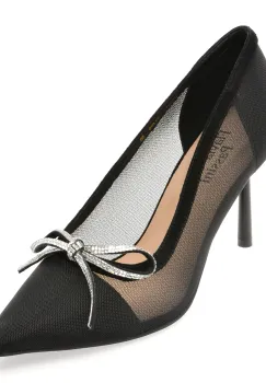 Pantofi eleganti FLAVIA PASSINI negri, Q2499, din material textil imagine