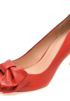 Pantofi eleganti FLAVIA PASSINI rosii, 1234515, din piele naturala imagine