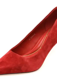 Pantofi eleganti FLAVIA PASSINI rosii, KL26PRF, din piele intoarsa imagine
