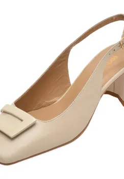 Pantofi eleganti GOLD DEER bej, 432004, din piele naturala imagine