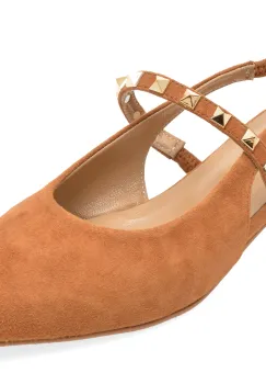 Pantofi eleganti GOLD DEER maro, 432120, din piele intoarsa imagine