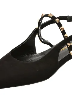 Pantofi eleganti GOLD DEER negri, 432120, din piele intoarsa imagine