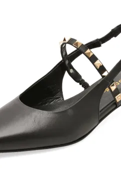 Pantofi eleganti GOLD DEER negri, 432120, din piele naturala imagine