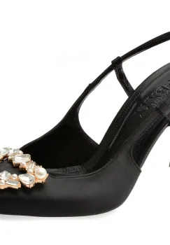 Pantofi eleganti GRYXX negri, 21025, din material textil imagine