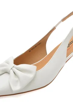 Pantofi eleganti IMAGE albi, 4H077, din piele naturala imagine