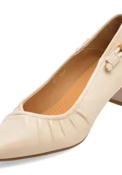 Pantofi eleganti IMAGE bej, 1612, din piele naturala imagine