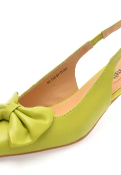 Pantofi eleganti IMAGE verzi, 4H077, din piele naturala imagine