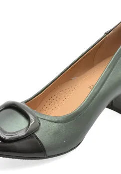 Pantofi eleganti KARISMA verzi, JI60008, din piele naturala imagine