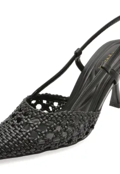 Pantofi eleganti LAURA BIAGIOTTI negri, 8973, din piele ecologica imagine