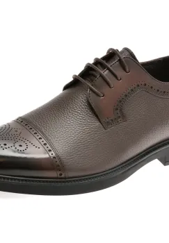 Pantofi eleganti OTTER maro, 30008, din piele naturala imagine