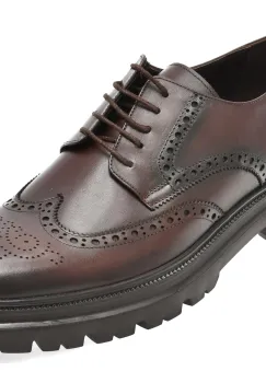Pantofi eleganti OTTER maro, RG03, din piele naturala imagine