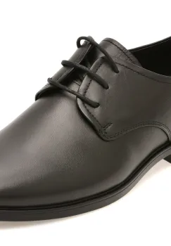 Pantofi eleganti OTTER negri, 1453, din piele naturala imagine