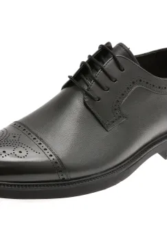 Pantofi eleganti OTTER negri, 30008, din piele naturala imagine
