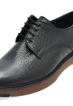 Pantofi eleganti OTTER negri, FHEL411, din piele naturala imagine