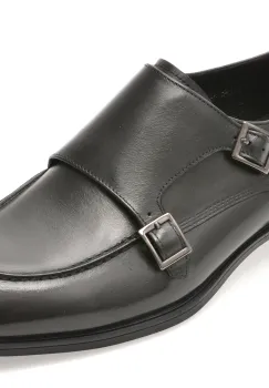 Pantofi eleganti OTTER negri, K1562, din piele naturala imagine