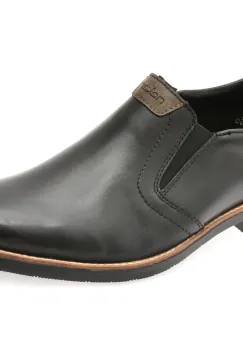 Pantofi eleganti RIEKER negri, 13557, din piele naturala imagine