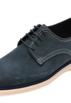 Pantofi EPICA albastri, MC102, din nabuc imagine