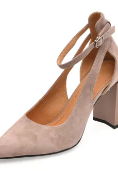 Pantofi EPICA gri, A110, din piele intoarsa imagine